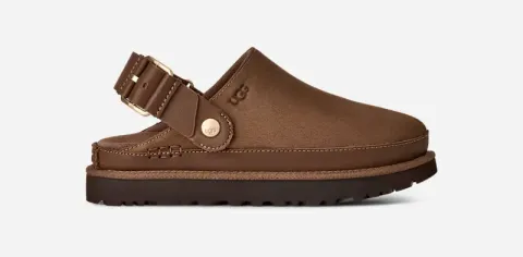 Goldenstar Villa Clog for Women, Nubuck/Polyester/Leather