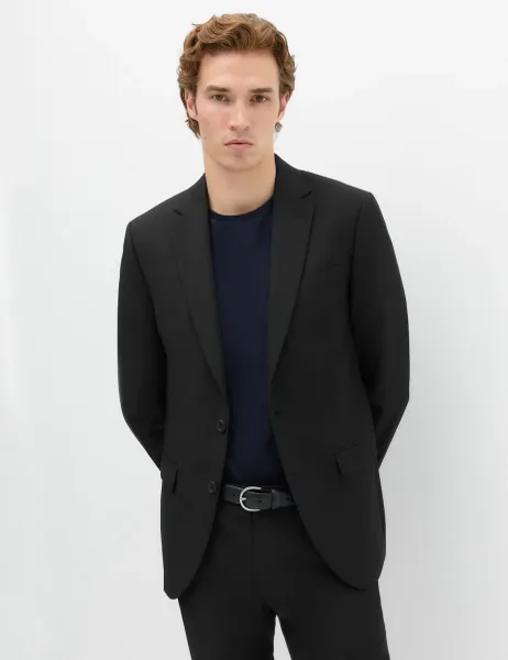 Marks & Spencer Slim Fit Stretch Ultimate Suit Jacket Black
