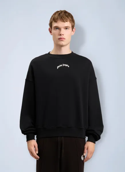 Back Curved Logo Loose Sweatshirt