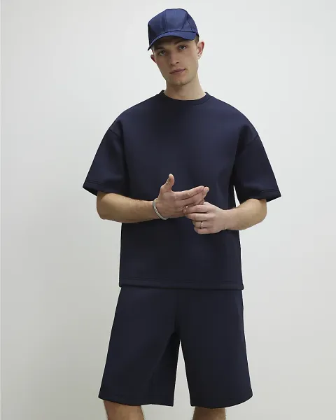 River Island Premium Drawstring Bermuda Shorts