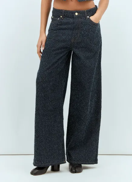 Fluffy Wide Jeans