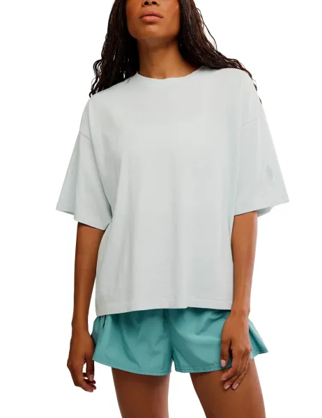 FP Movement Tackle Pure Cotton Oversized T-Shirt Pale Blue