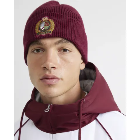 River Island Montpellier Badged Crest Beanie Hat