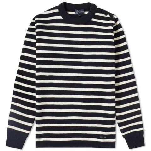 2915 Fouesnant Stripe Crew Knit