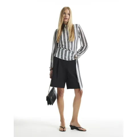 River Island Stripe Metal Trim Top