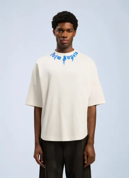 Curved Logo Over T-shirt