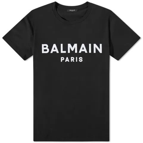 Flocked Paris Logo T-Shirt