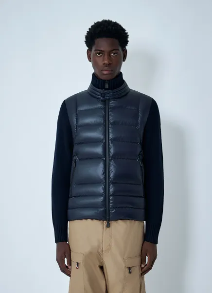 Satin Quilted Cardigan