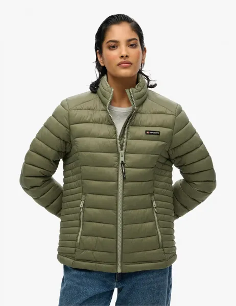 Superdry & Co Lightweight Quilted Puffer Jacket Green