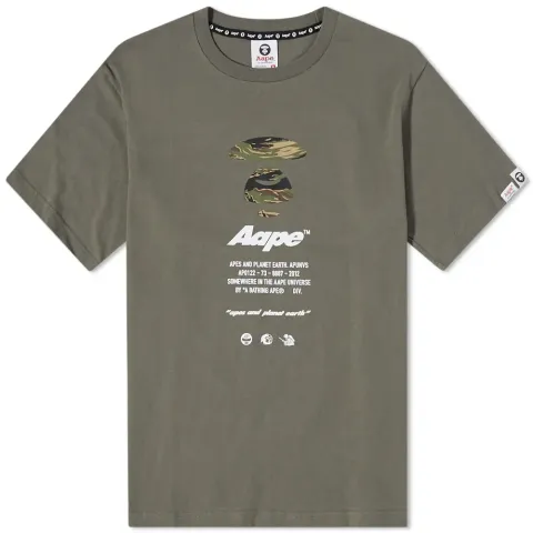 AAPE Camo Ape Face Tee