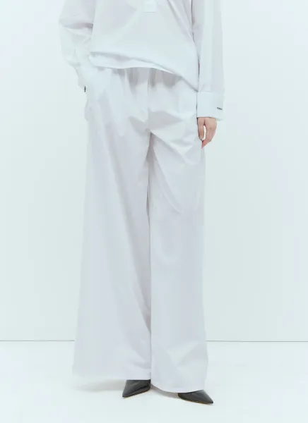 Wide Poplin Pants