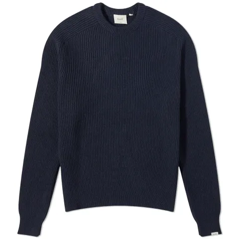 Cone Ribbed Crew Neck Knit