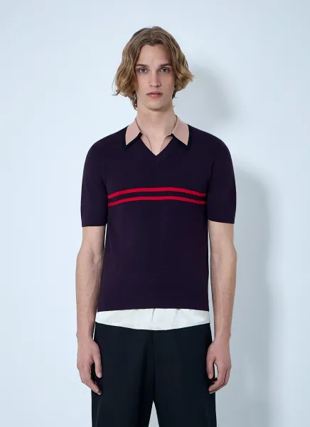 Knit Polo Shirt