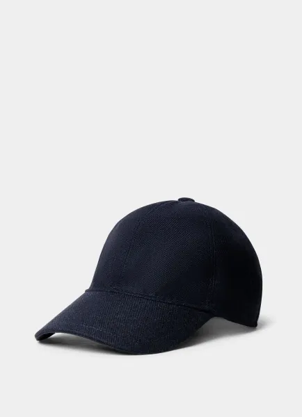 Hackett Loro Piana Wool-Cashmere Twill Cap