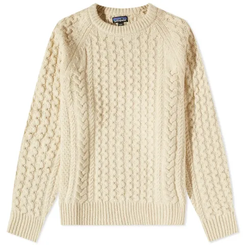 Recycled Wool Cable Crew Knit
