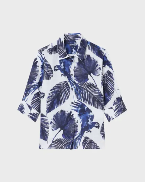 Vilebrequin Women Linen Shirt Papagaio