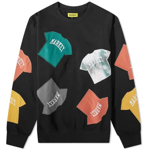 T-Shirt Patch Crew Sweat