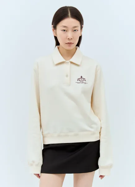 Logo Print Polo Top