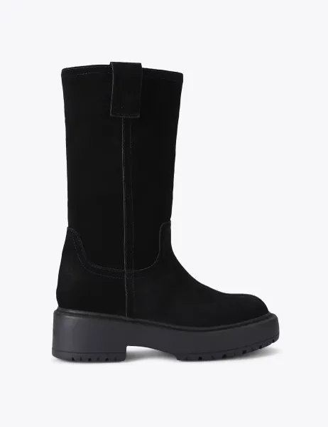 Steve Madden Ruckus Suede Flat Knee High Boots