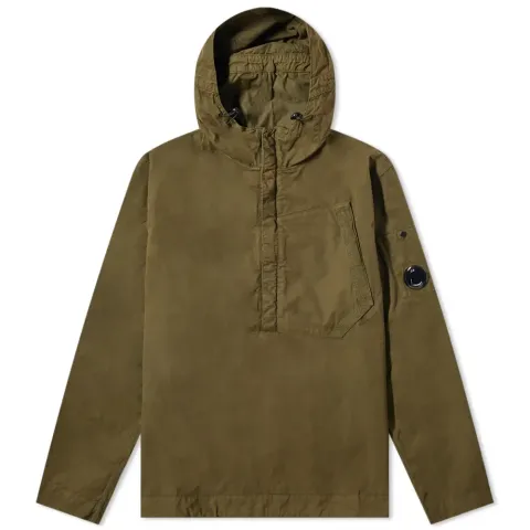 Quarter Zip Popover Hooded Overshirt