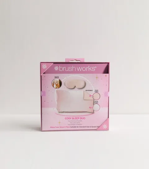 Pink Pillow Case & Eye Mask Cosy Sleep Duo