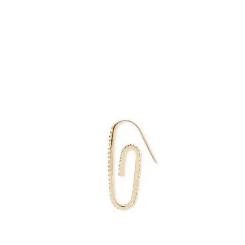Classic Pave Paperclip Earring