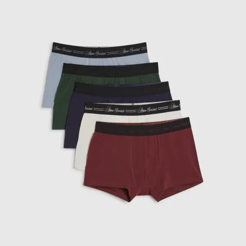 River Island Scripty Waistband Pack Of 5 Trunks