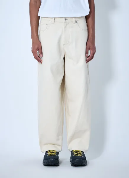 Wide-Leg Denim Trousers