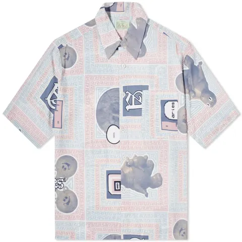 Scarf Print Hawaiian Shirt