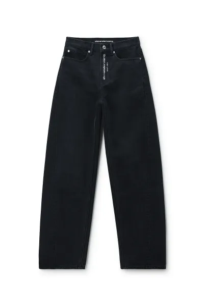 FLOAT CRYSTAL LOGO FLY MID-RISE RELAXED JEAN