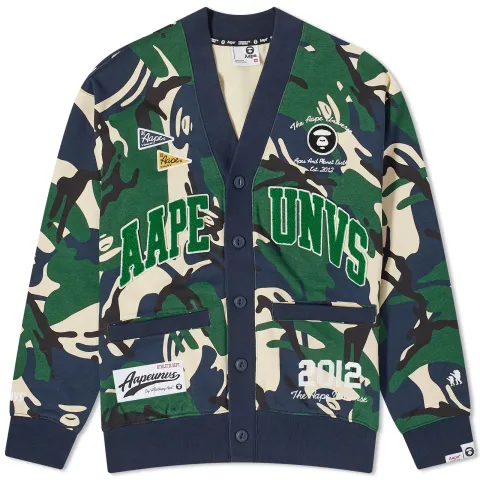 AAPE College Camo Cardigan