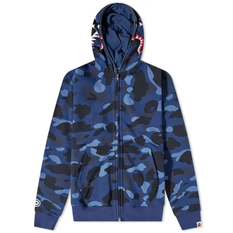 Color Camo Shark Full Zip Hoody