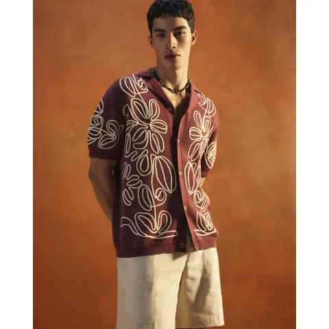 River Island Regular Fit Short Sleeve Cornelli Shirt