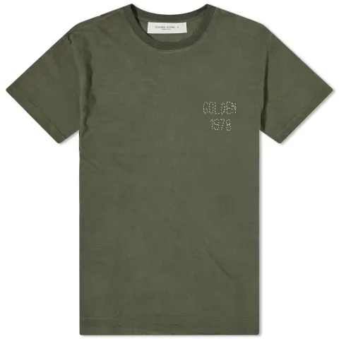 Distressed Golden 1978 Embroidery T-Shirt