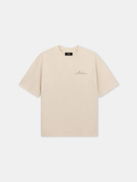 MA QUAD CHECKERBOARD OVERSIZED TEE - Alabaster
