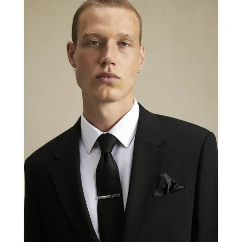River Island Black Textured Tie