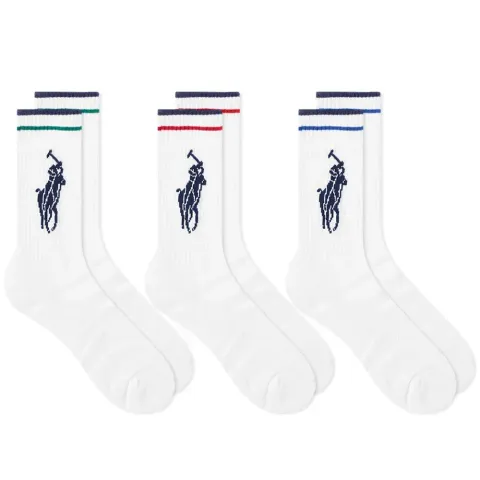 Pony Player Cotton Crew Sock - 3 Pack