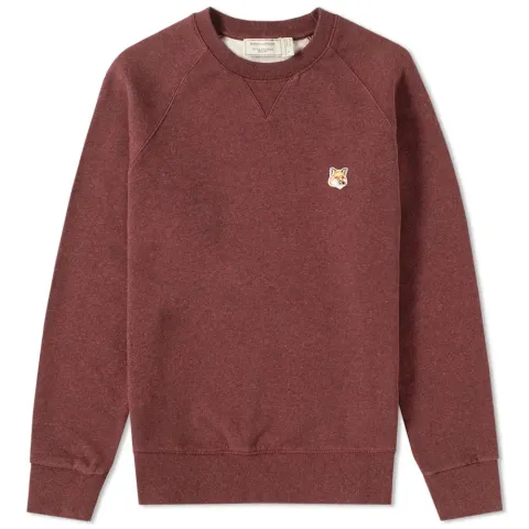 Maison Kitsuné Fox Head Patch Crew Sweat