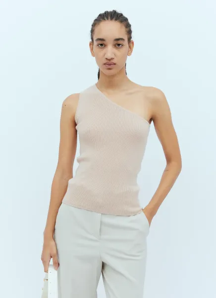 One-Shoulder Knit Top