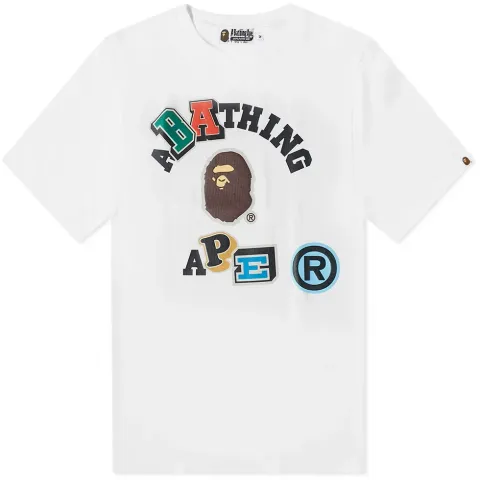 Multi Fonts Relaxed Fit College T-Shirt