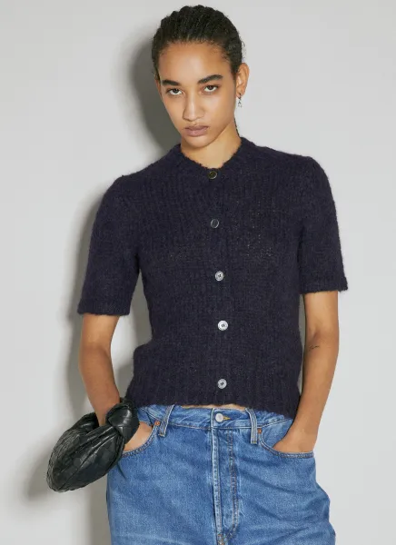 Shrunken Short Sleeve Knit Top