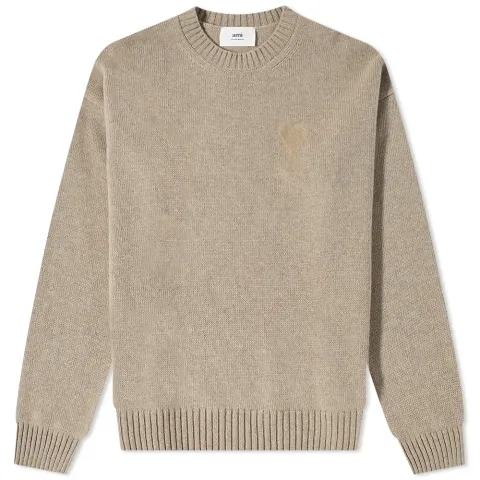 AMI Tonal Small A Heart Crew Knit