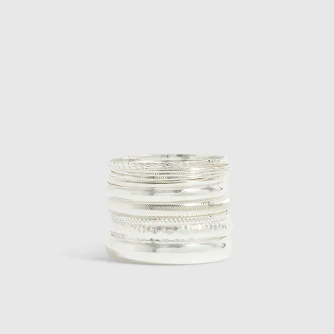 River Island Stack Of 10 Bangle Bracelets