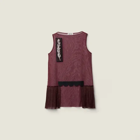 Embellished tulle dress