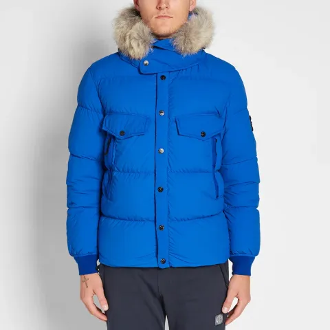 Waxed Tela Nylon Down Jacket