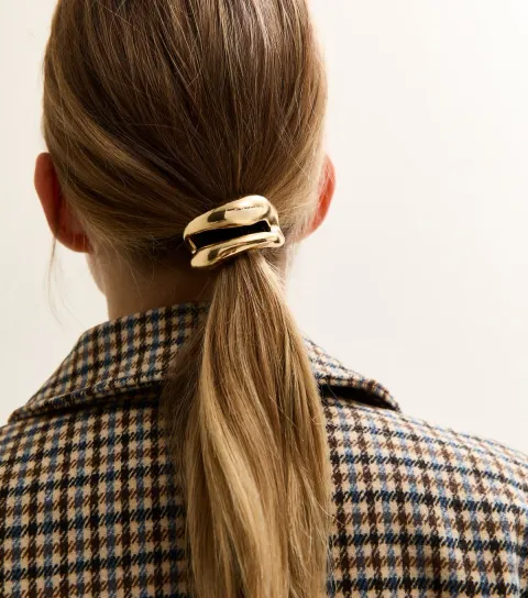 Gold Tone Wrap Hair Tie