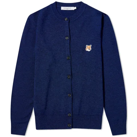 Maison Kitsuné Fox Head Patch Adjusted Cardigan