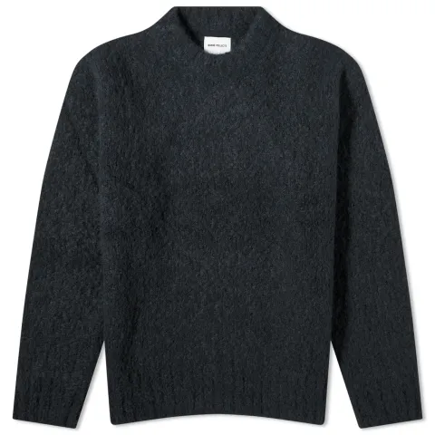 Rasmus Relaxed Flame Alpaca Crew Knit