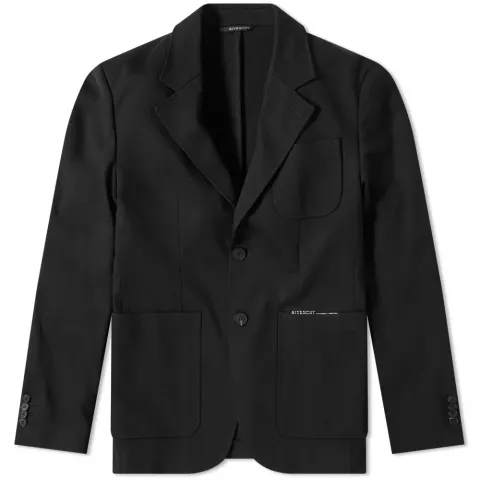 Tape Logo Jersey Blazer