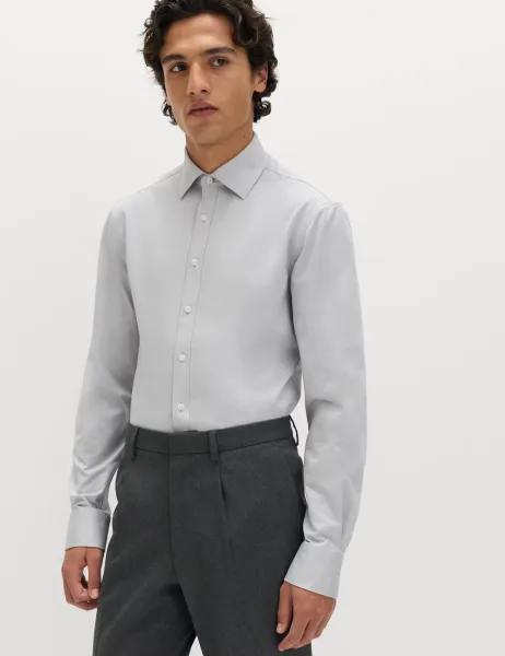 Marks & Spencer Regular Fit Ultimate Jersey Shirt Grey